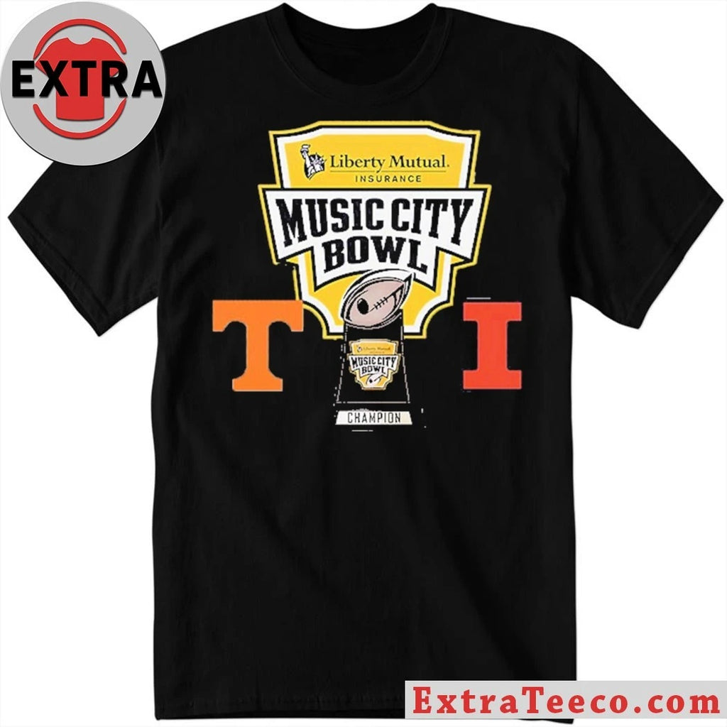 Original Liberty Mutual Music City Bowl Illinois Fighting Illini Vs Tennessee Volunteers Bowl Season College Football 2025 2026 Logo Shirt