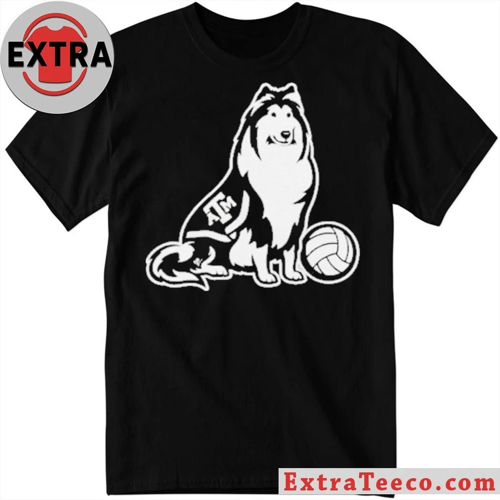 Original Logan Lednicky Texas A&amp;M Aggie Reveille Collie Logo T-Shirt