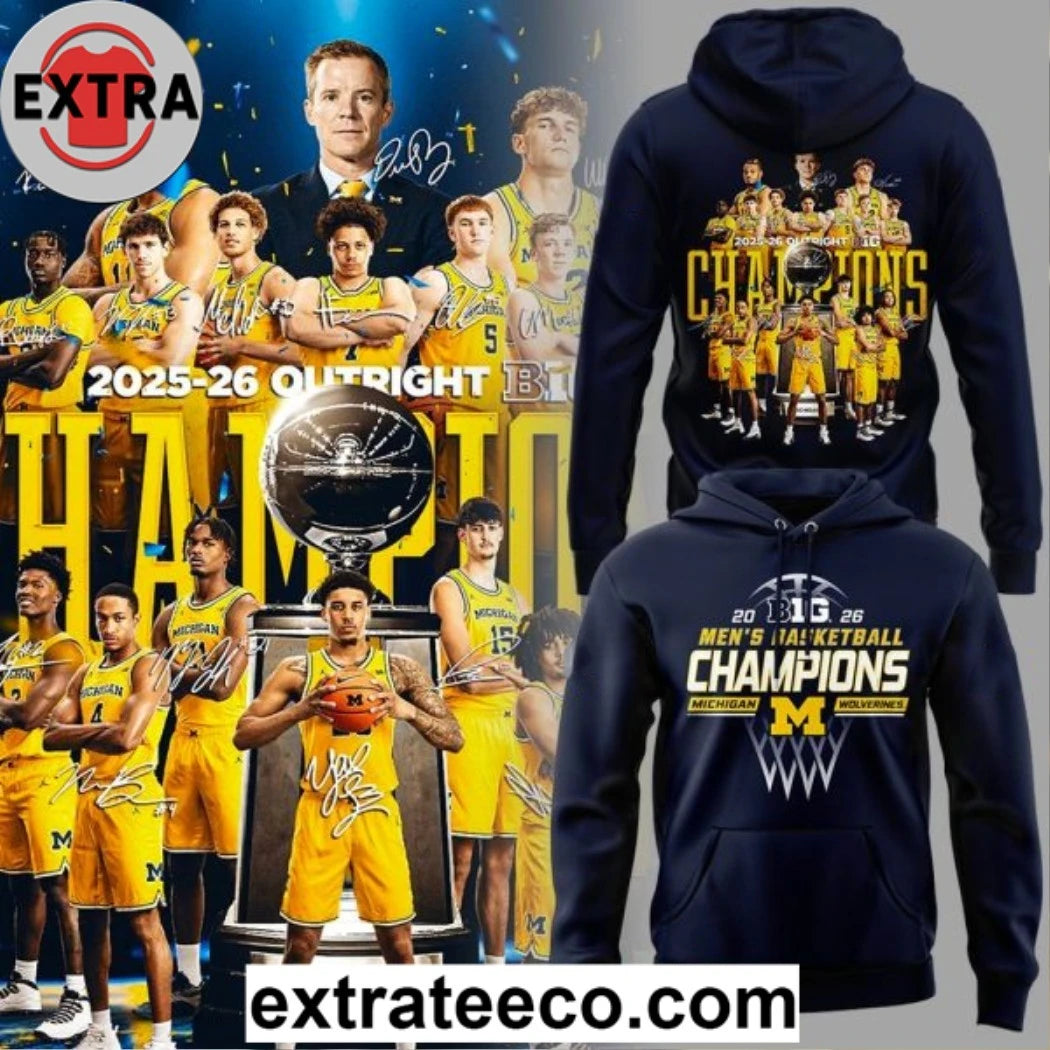 Original Michigan Wolverines 2026 Big 10 Champions Logo Two Sided T-Shirt