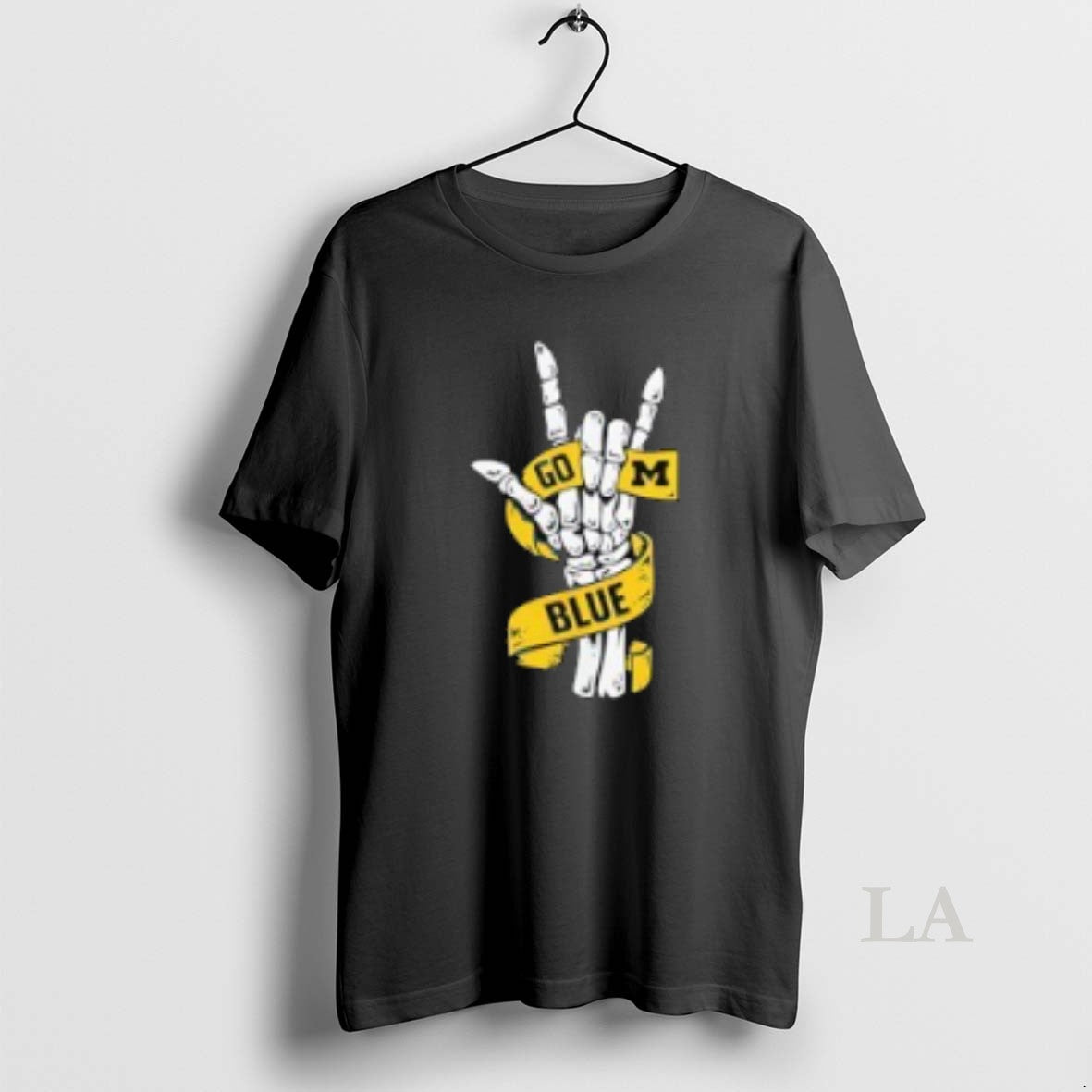 Original Michigan Wolverines Ncaa Go Blue Skelton Hand