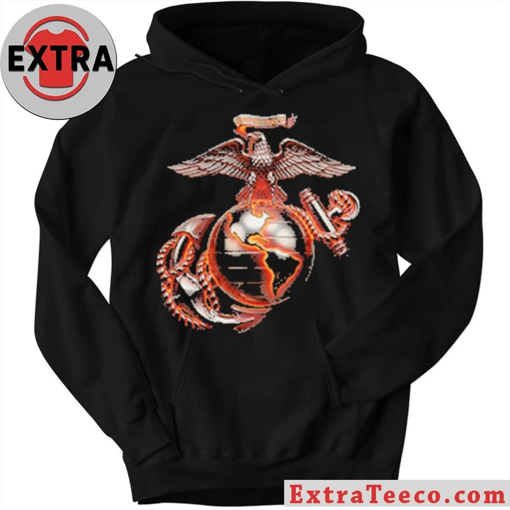 Original Molten Steel Eagle Globe &amp; Anchor T-Shirt