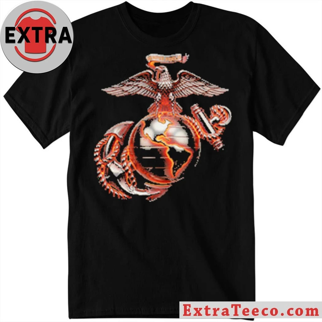 Original Molten Steel Eagle Globe &amp; Anchor T-Shirt