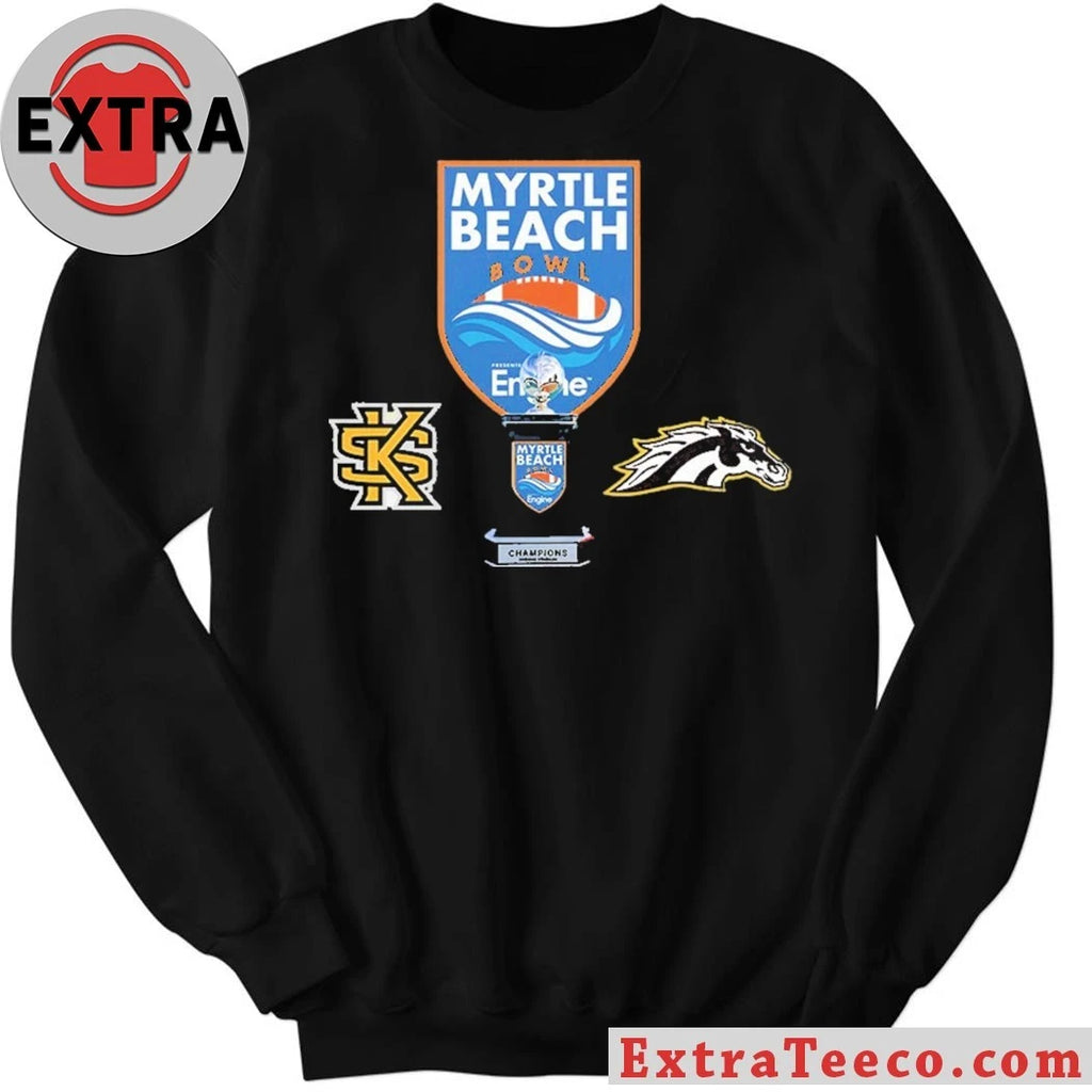 Original Myrtle Beach Bowl Kennesaw State Owls Versus Western Michigan Broncos Bowl Season College Football 2025 2026 Logo Shirt