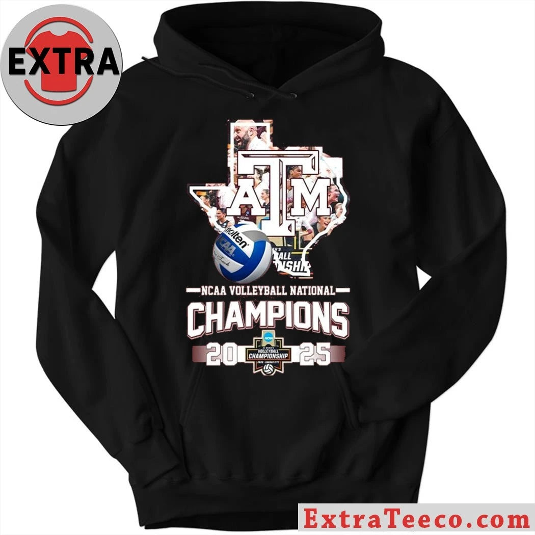 Original NCAA Volleyball National Champions 2025 Texas A&amp;M Aggies Mapp And Logo T-Shirt