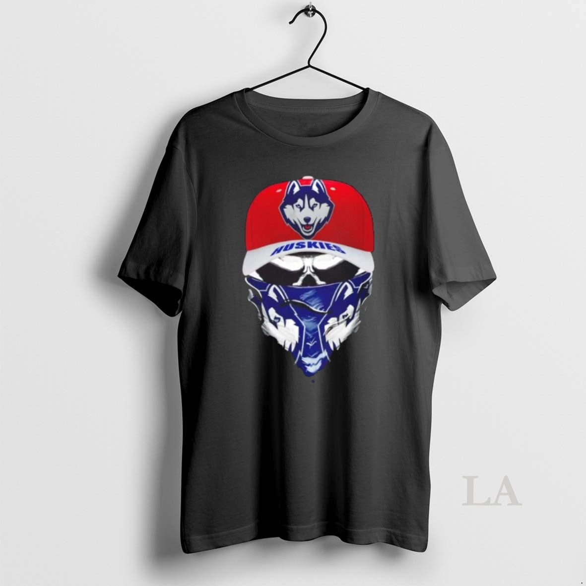 Original Outlaw Skull Gang Wearing A Cap X Connecticut Huskies T-Shirts, Hoodie, Sweatshirt | PodTeesHub.com