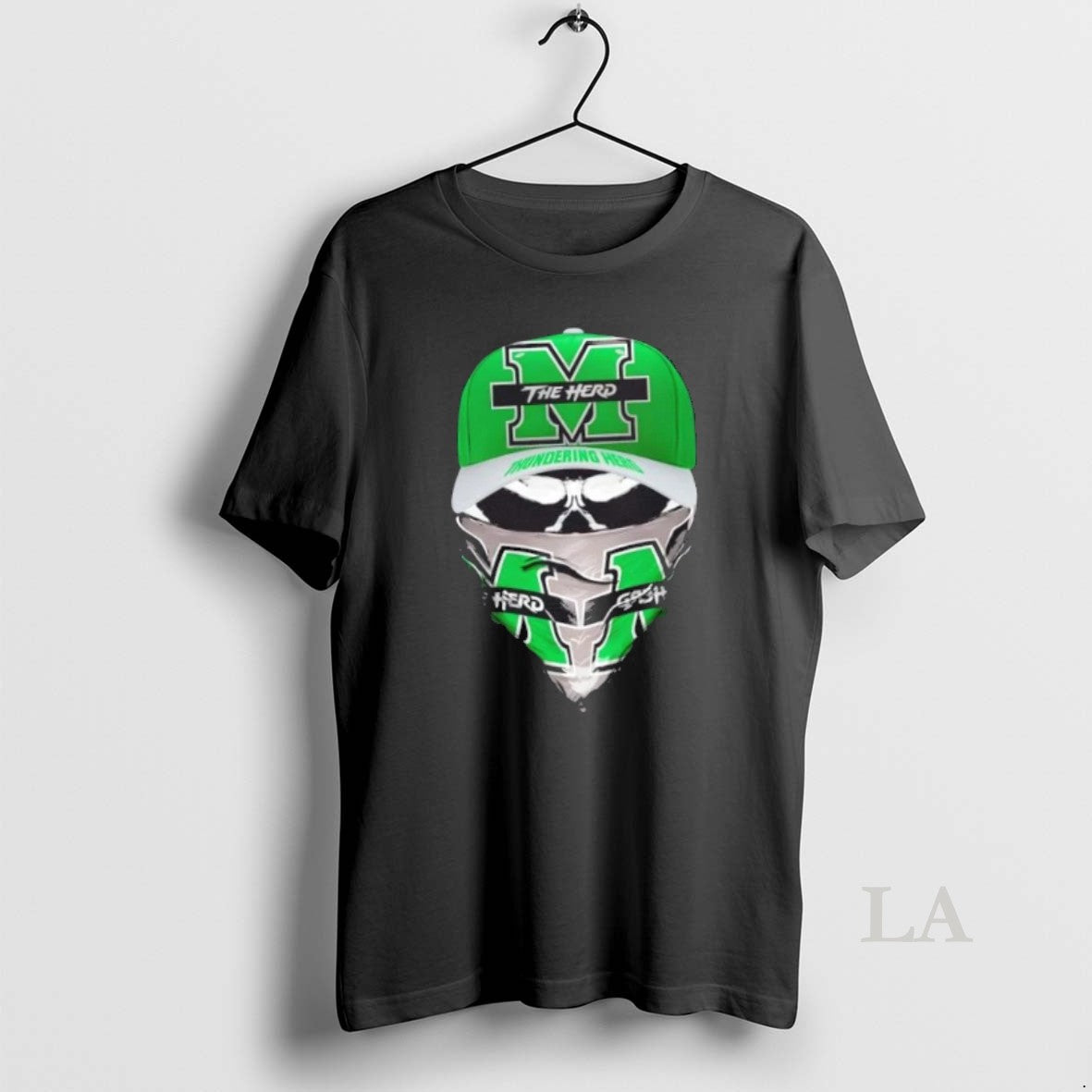Original Outlaw Skull Gang Wearing A Cap X Marshall Thundering Herd T-Shirts, Hoodie, Sweatshirt | PodTeesHub.com