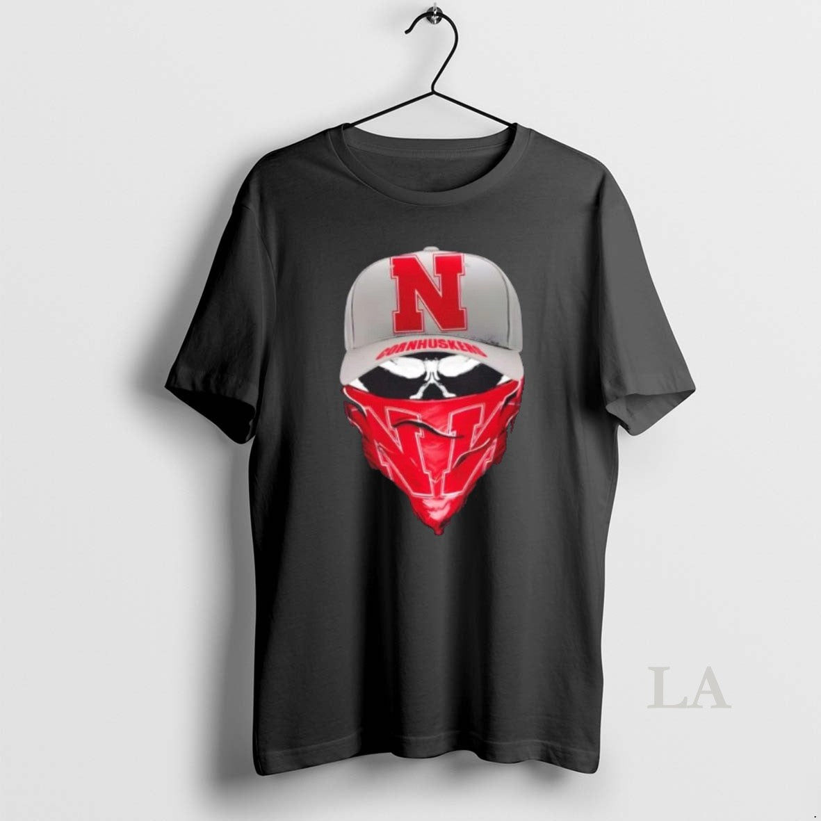 Original Outlaw Skull Gang Wearing A Cap X Nebraska Cornhuskers T-Shirts, Hoodie, Sweatshirt | PodTeesHub.com