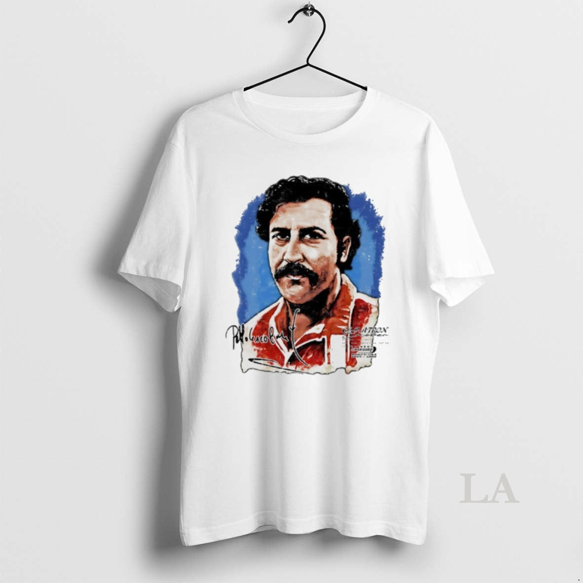 Original Pablo Escobar Big Face Signature Graphic T-Shirts, Hoodie, Sweatshirt | PodTeesHub.com