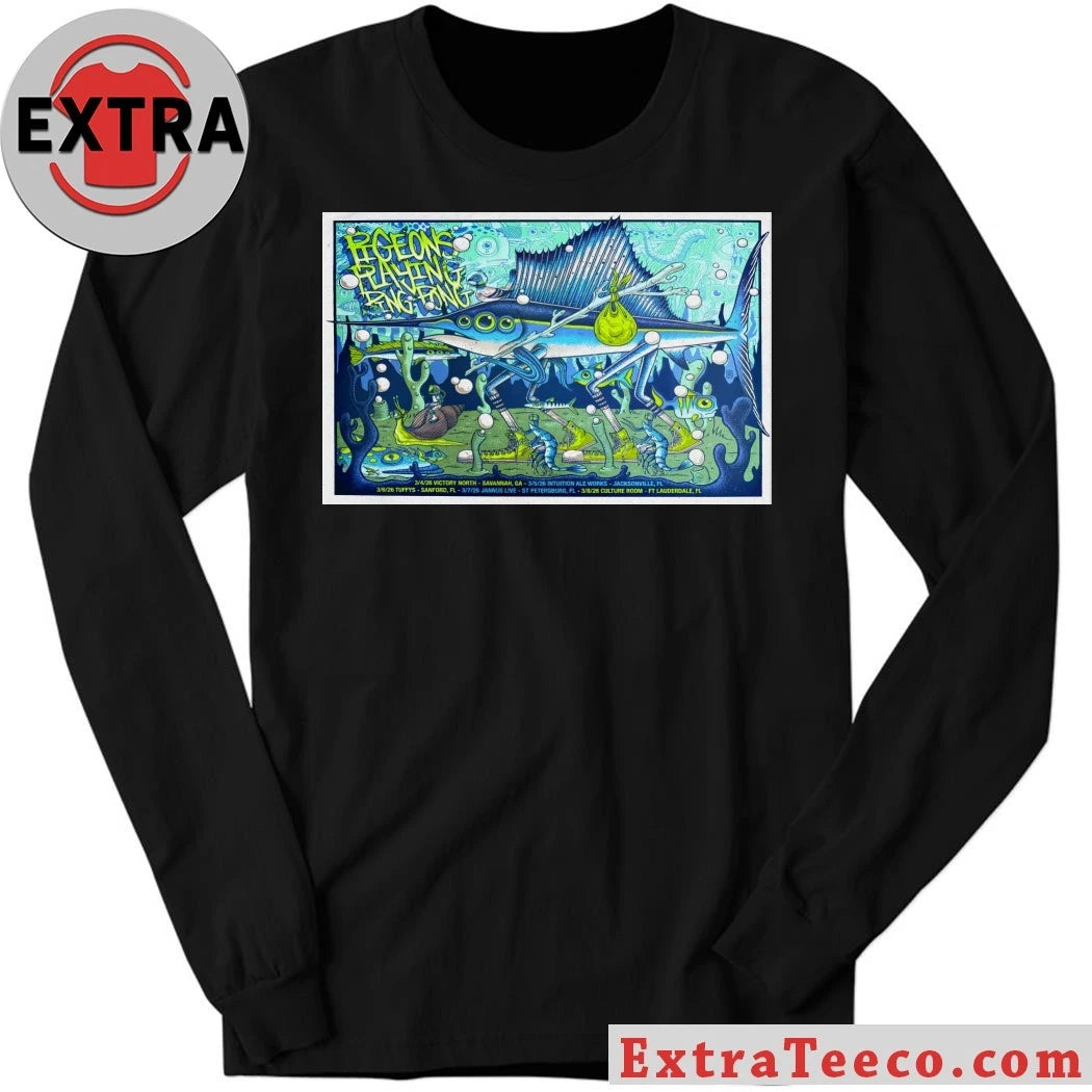 Original Pigeons Playing Ping Pong Mar 5 2026 Jacksonville FL Poster Shirt