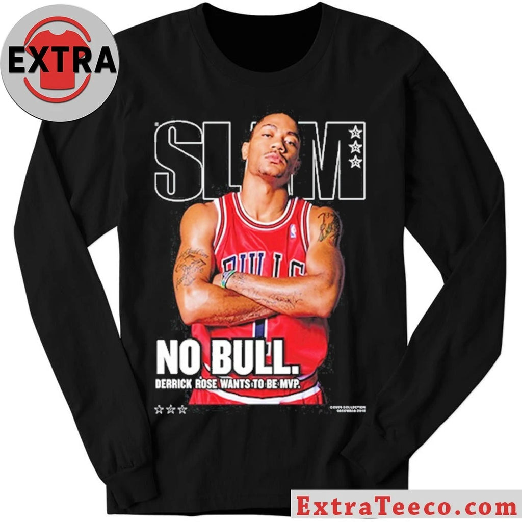 Original Poster cover of SLAM No Bull. Derrick Rose Wants to Be MVP. T-Shirt