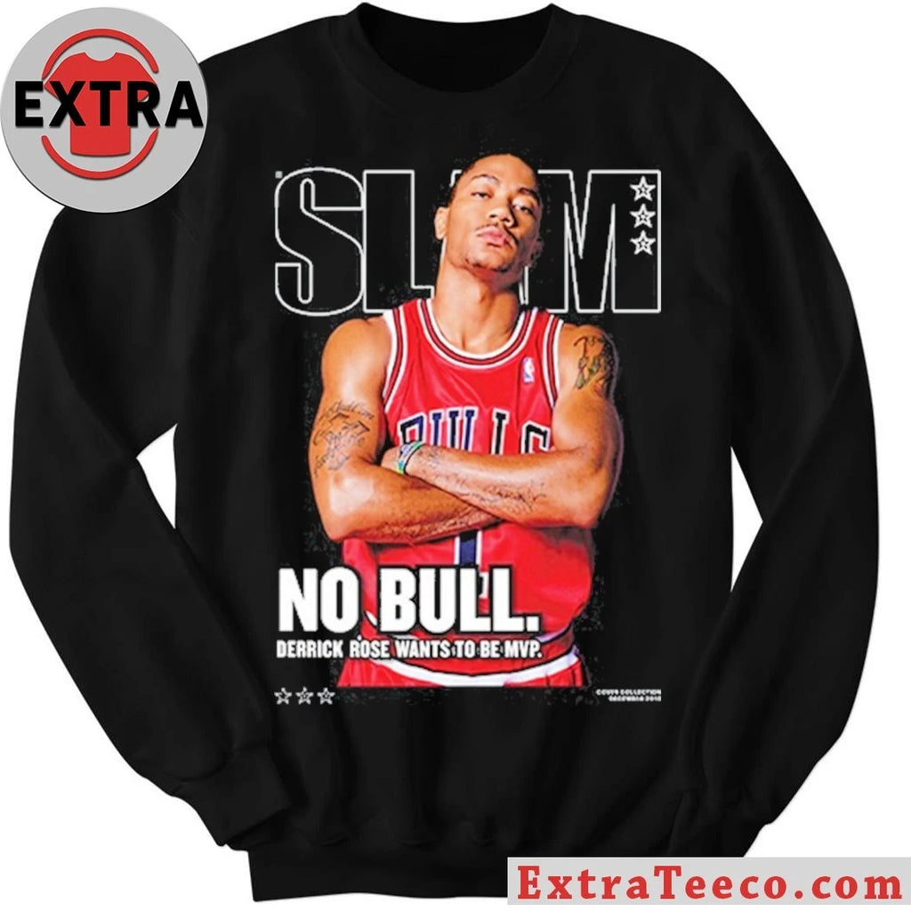 Original Poster cover of SLAM No Bull. Derrick Rose Wants to Be MVP. T-Shirt