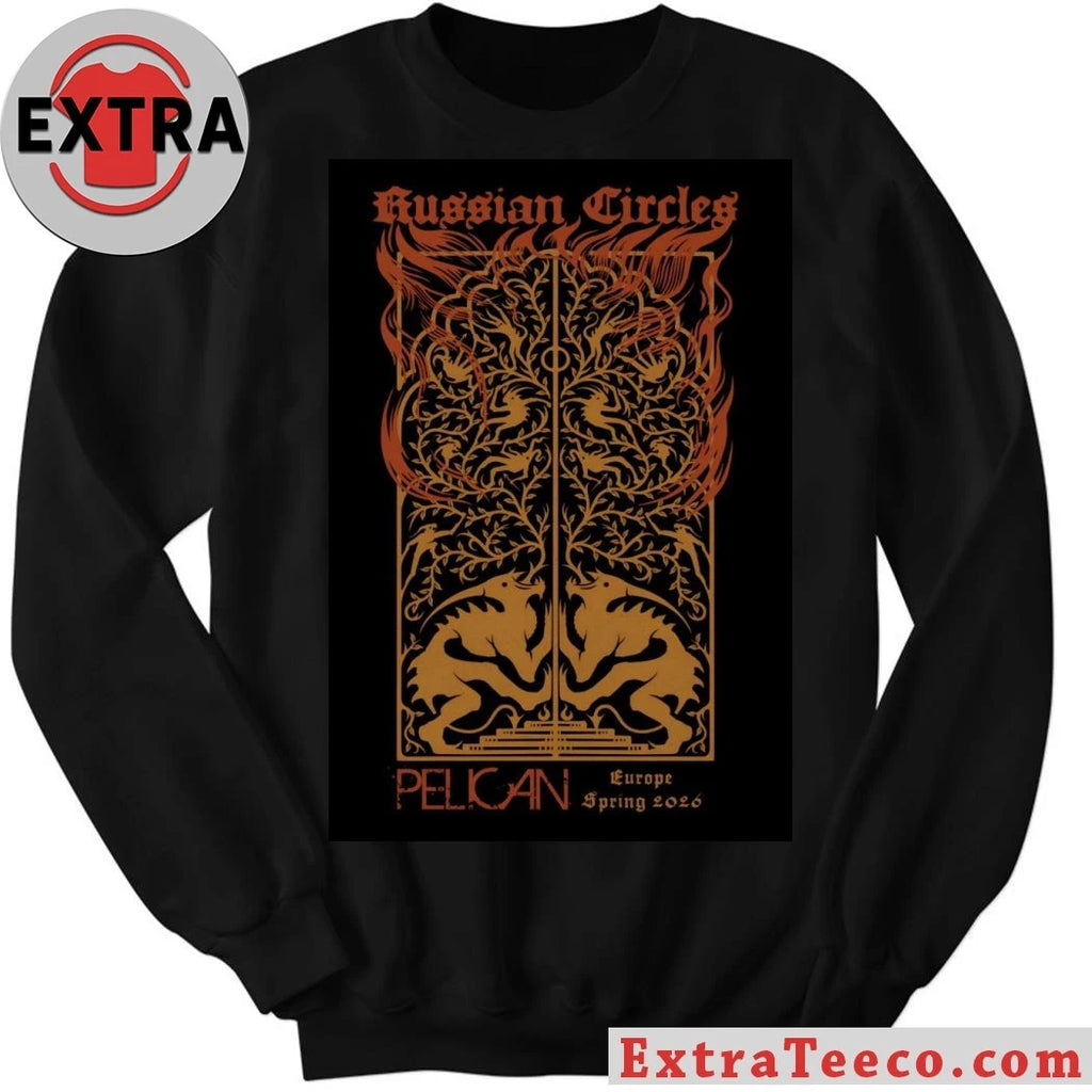 Original Russian Circles EU 2026 Spring Tour Poster Shirt