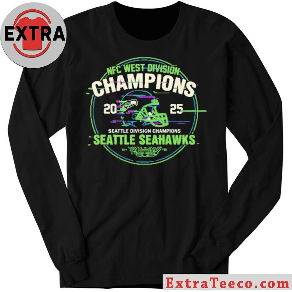 Original Seahawks Nfc West Champions Seattle Division Champions Helmet T-Shirt