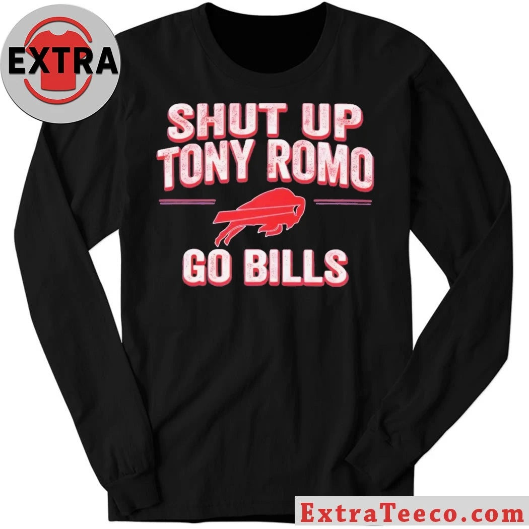 Original Shut Up Tony Romo Go Bills Logo 2026 T-Shirt