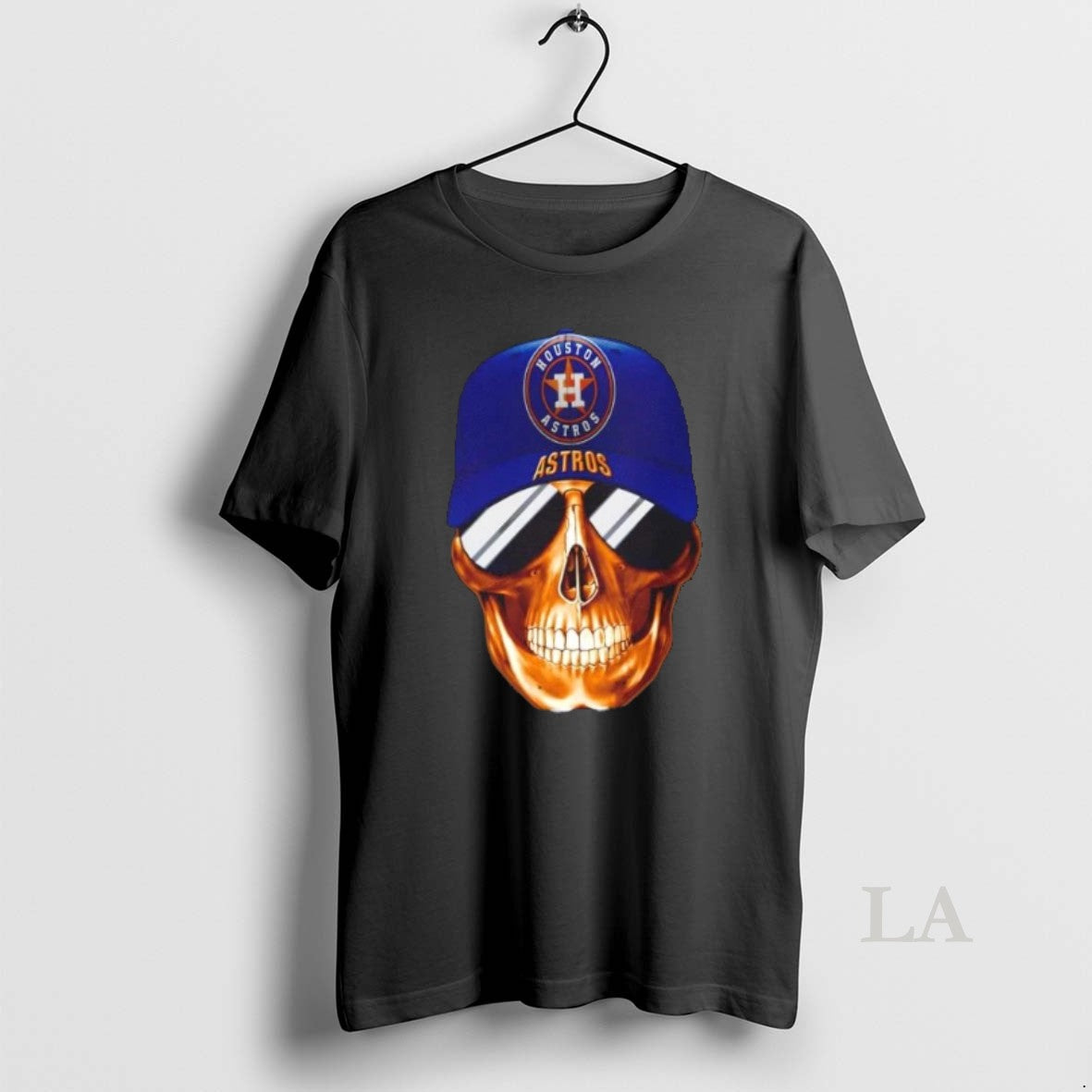 Original Skull Wearing A Cap Houston Astros And Smiling With Fans T-Shirts, Hoodie, Sweatshirt | PodTeesHub.com