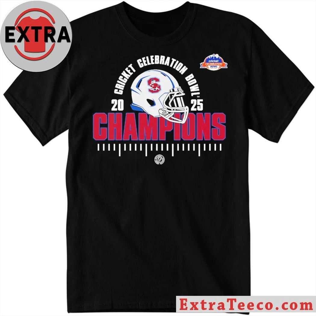 Original South Carolina State Bulldogs Cricket Celebration Bowl Champions NCAA Football 2025 Helmet And Logo Shirt