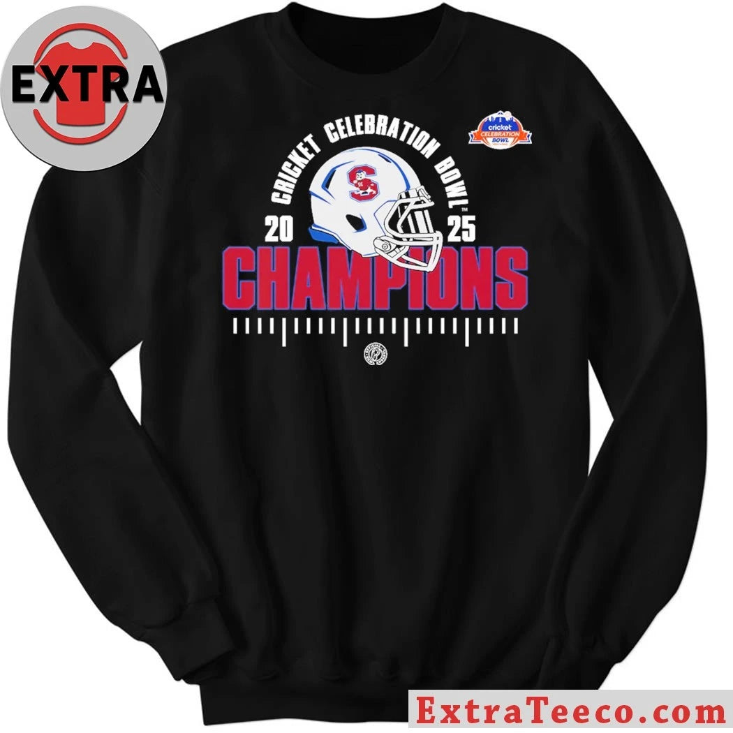 Original South Carolina State Bulldogs Cricket Celebration Bowl Champions NCAA Football 2025 Helmet And Logo Shirt