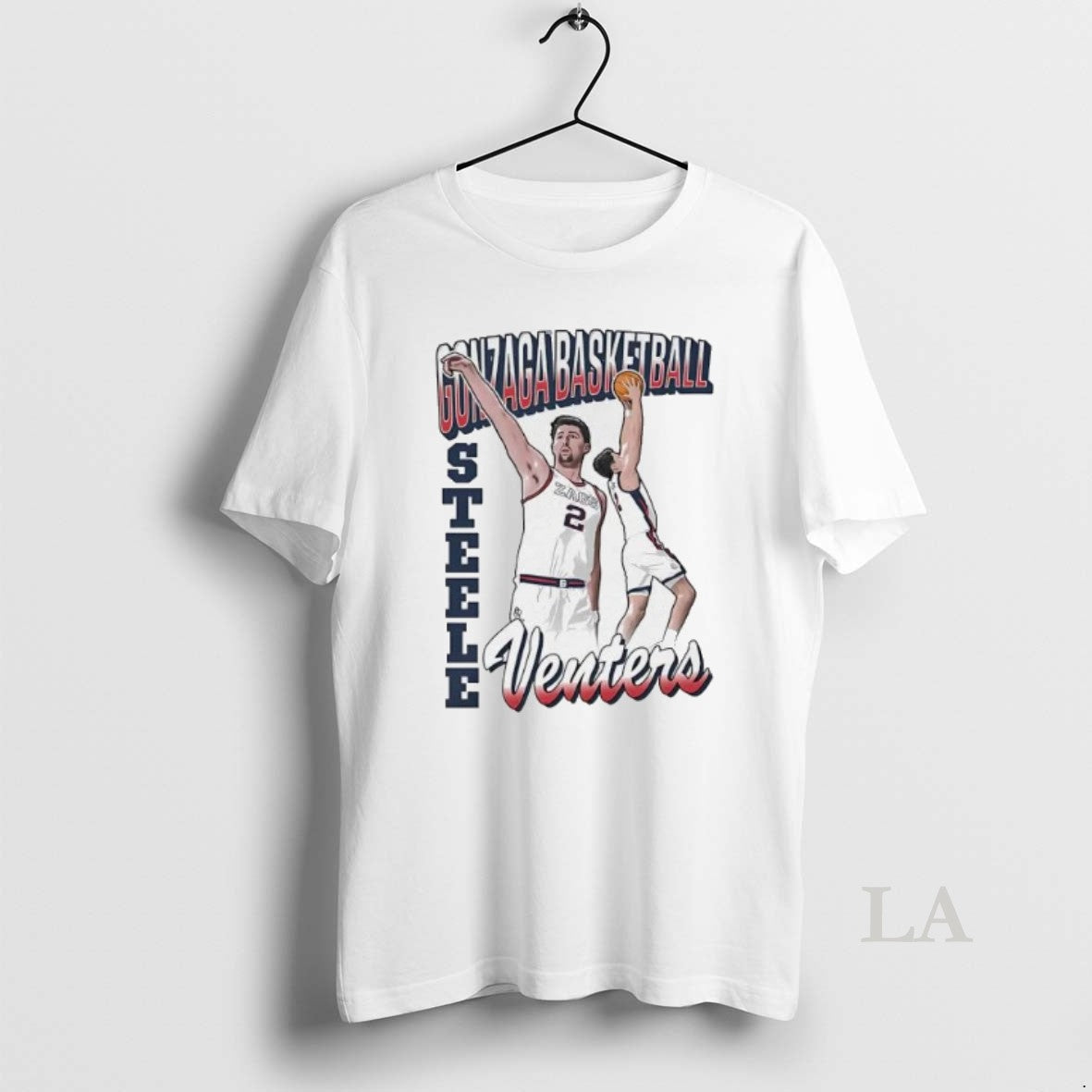 Original Steele Venters Cartoon Gonzaga Bulldogs T-Shirts, Hoodie, Sweatshirt | PodTeesHub.com