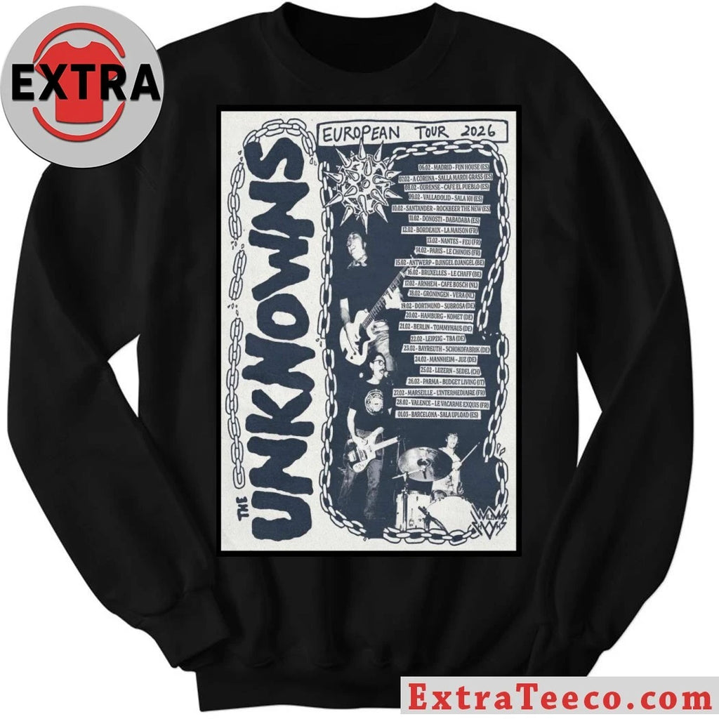 Original ThE UnKnOwNs EU Tour 2026 Poster T-Shirt