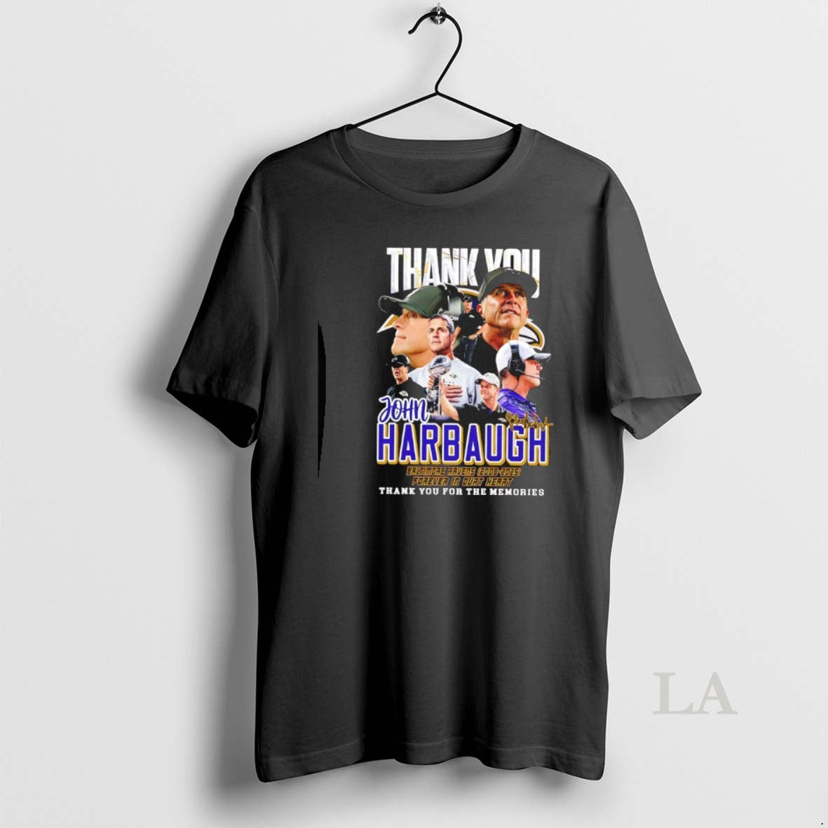 Original Thank You John Harbaugh Baltimore Ravens 2008 2025 Forever In Our Heart T-Shirts, Hoodie, Sweatshirt