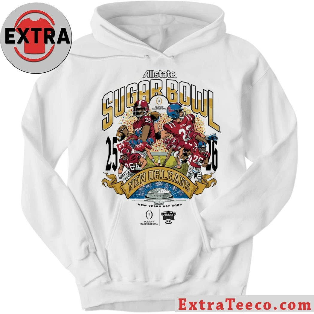 Original The 2025-2026 Allstate Sugar Bowl Playoff Quarterfinal will take place in New Orleans Shirt