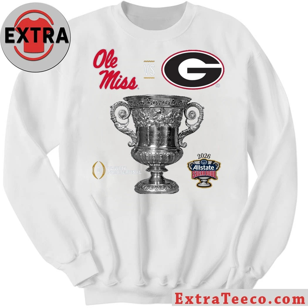Original The Allstate Sugar Bowl playoff quarterfinal match between Ole Miss and Georgia at Caesars Superdome, New Orleans Shirt