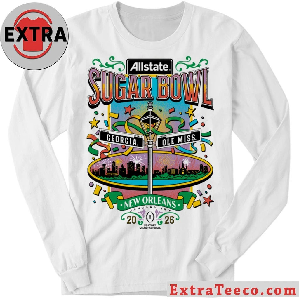 Original The Allstate Sugar Bowl will be played between Georgia and Ole Miss in New Orleans on January 1, 2026 Shirt