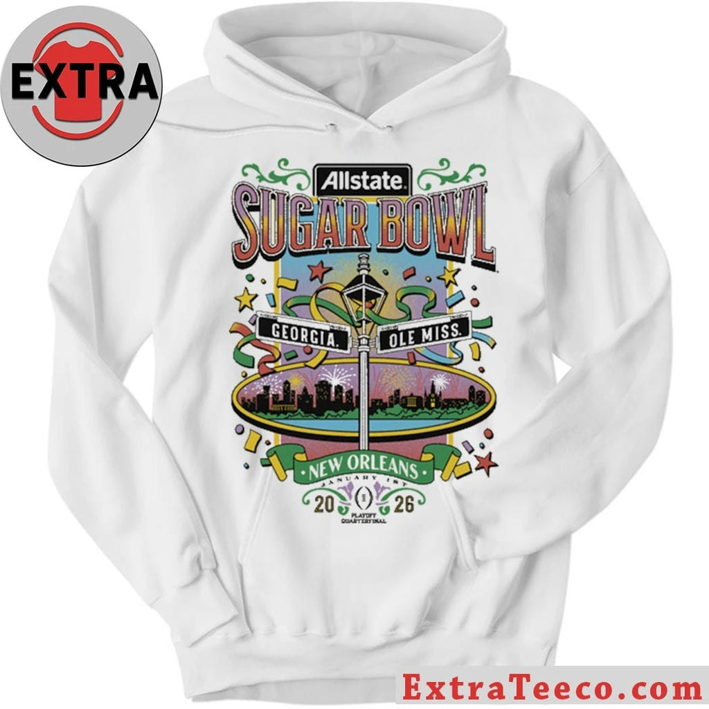 Original The Allstate Sugar Bowl will take place in January 2026 between Georgia and Ole Miss in New Orleans Shirt