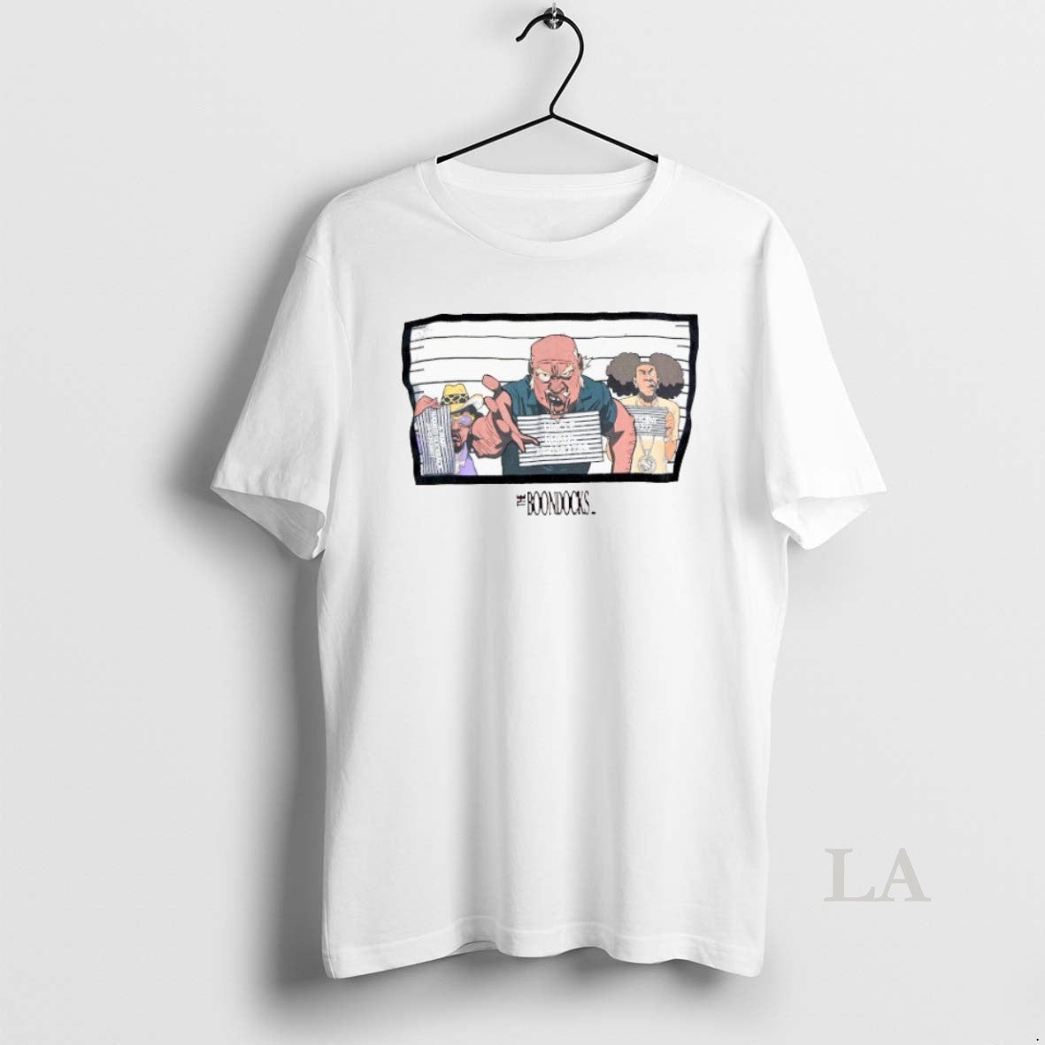 Original The Boondocks Mugshot Extended Family T-Shirts, Hoodie, Sweatshirt | PodTeesHub.com