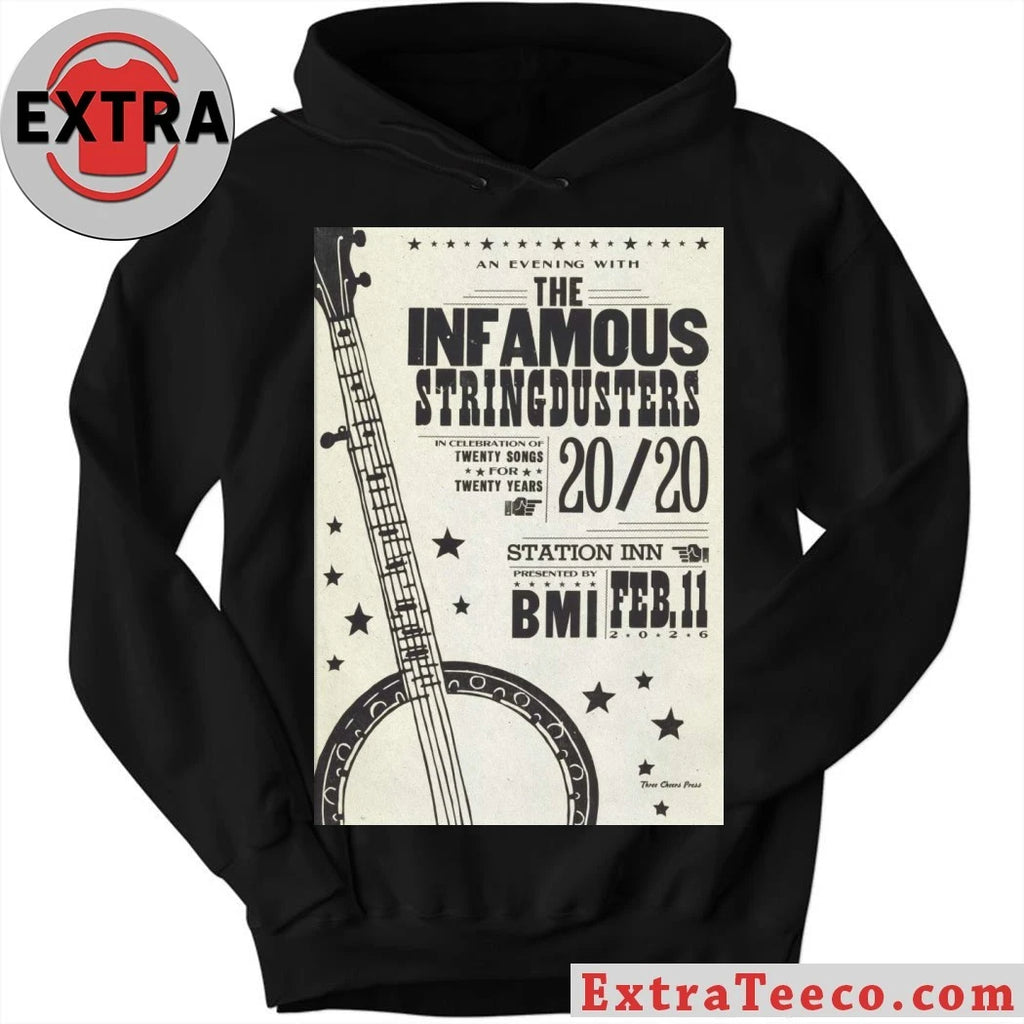Original The Infamous Stringdusters February 11 2026 In Nashville, TN Tour Poster Shirt