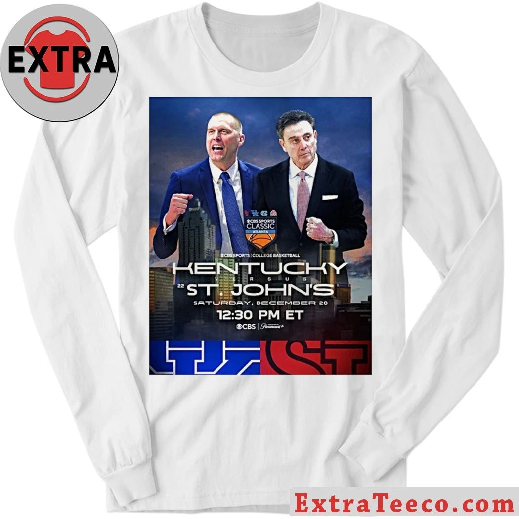 Original The Kentucky Wildcats and St. John’s Red Storm will compete at the CBS Sports Classic in Atlanta on December 20, 2025 Shirt