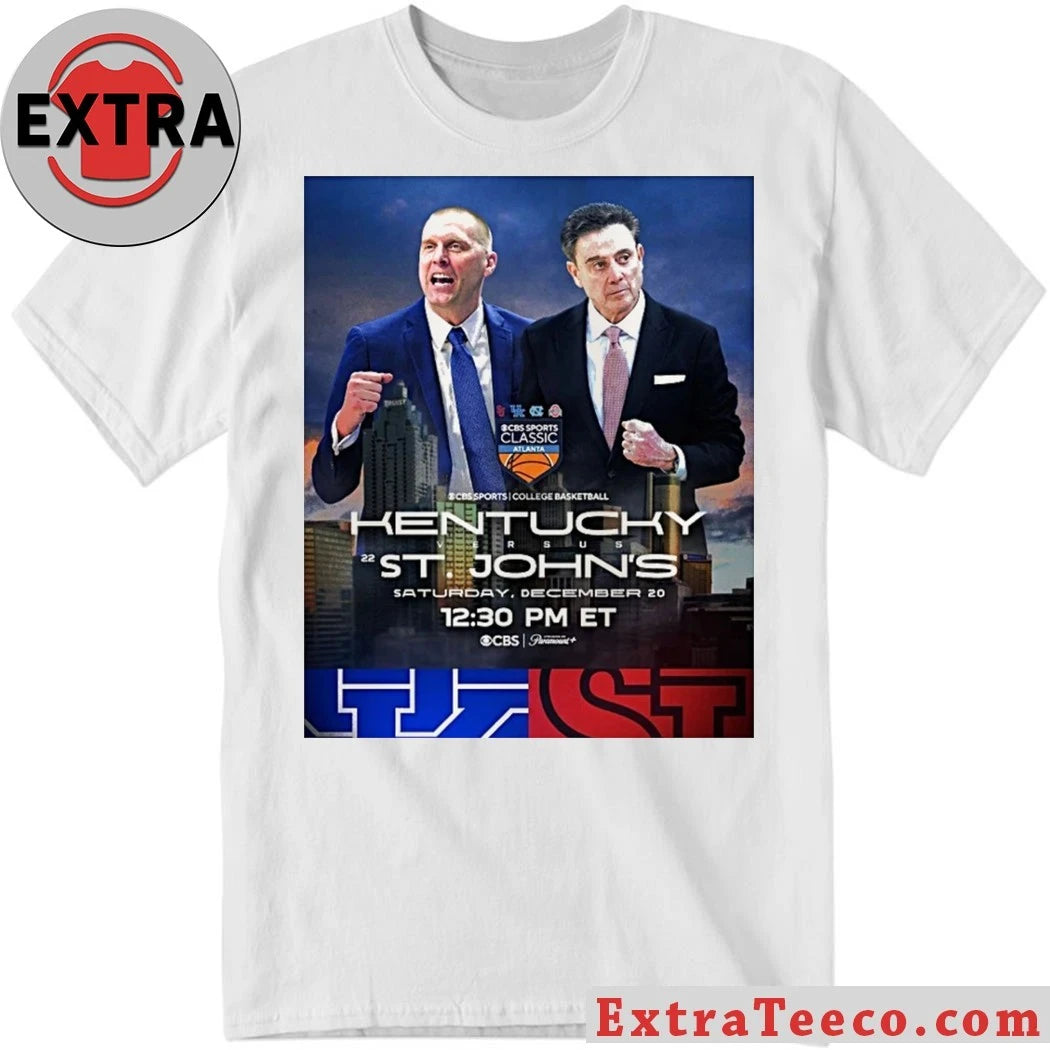 Original The Kentucky Wildcats and St. John’s Red Storm will compete at the CBS Sports Classic in Atlanta on December 20, 2025 Shirt