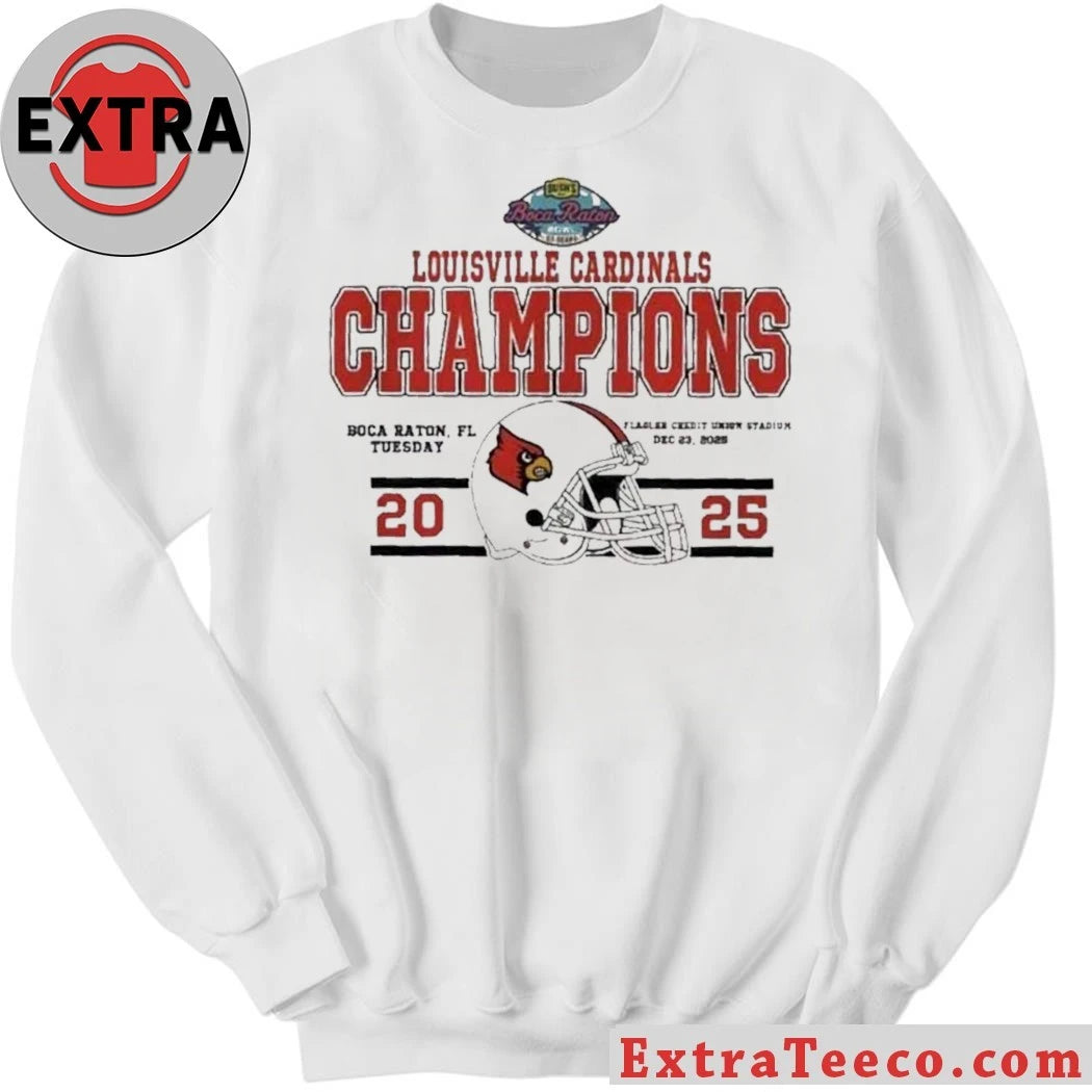 Original The Louisville Cardinals won the 2025 Boca Raton Bowl 27-22 at Flagler Credit Union Stadium in Boca Raton, Florida, on Tuesday, December 23, 2025 Shirt