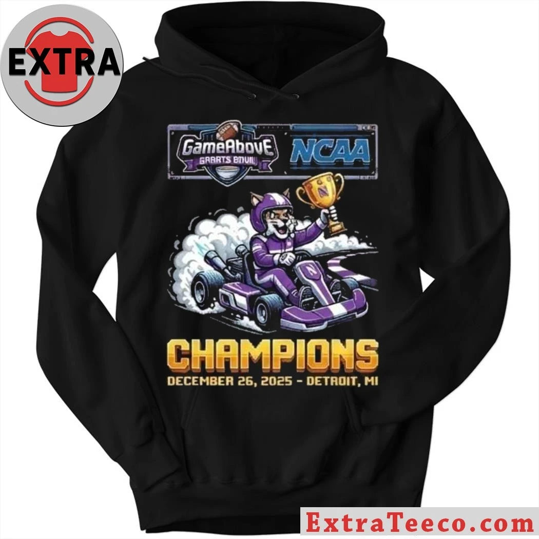 Original The Northwestern Wildcats won the 2025 GameAbove Sports Bowl championship 34-7 on December 26, 2025, at Ford Field in Detroit, Michigan Shirt