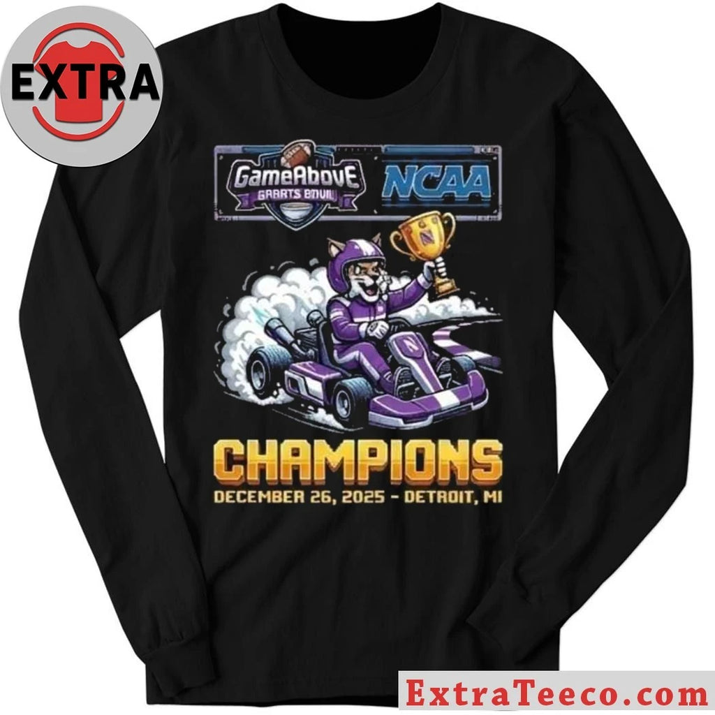 Original The Northwestern Wildcats won the 2025 GameAbove Sports Bowl championship 34-7 on December 26, 2025, at Ford Field in Detroit, Michigan Shirt
