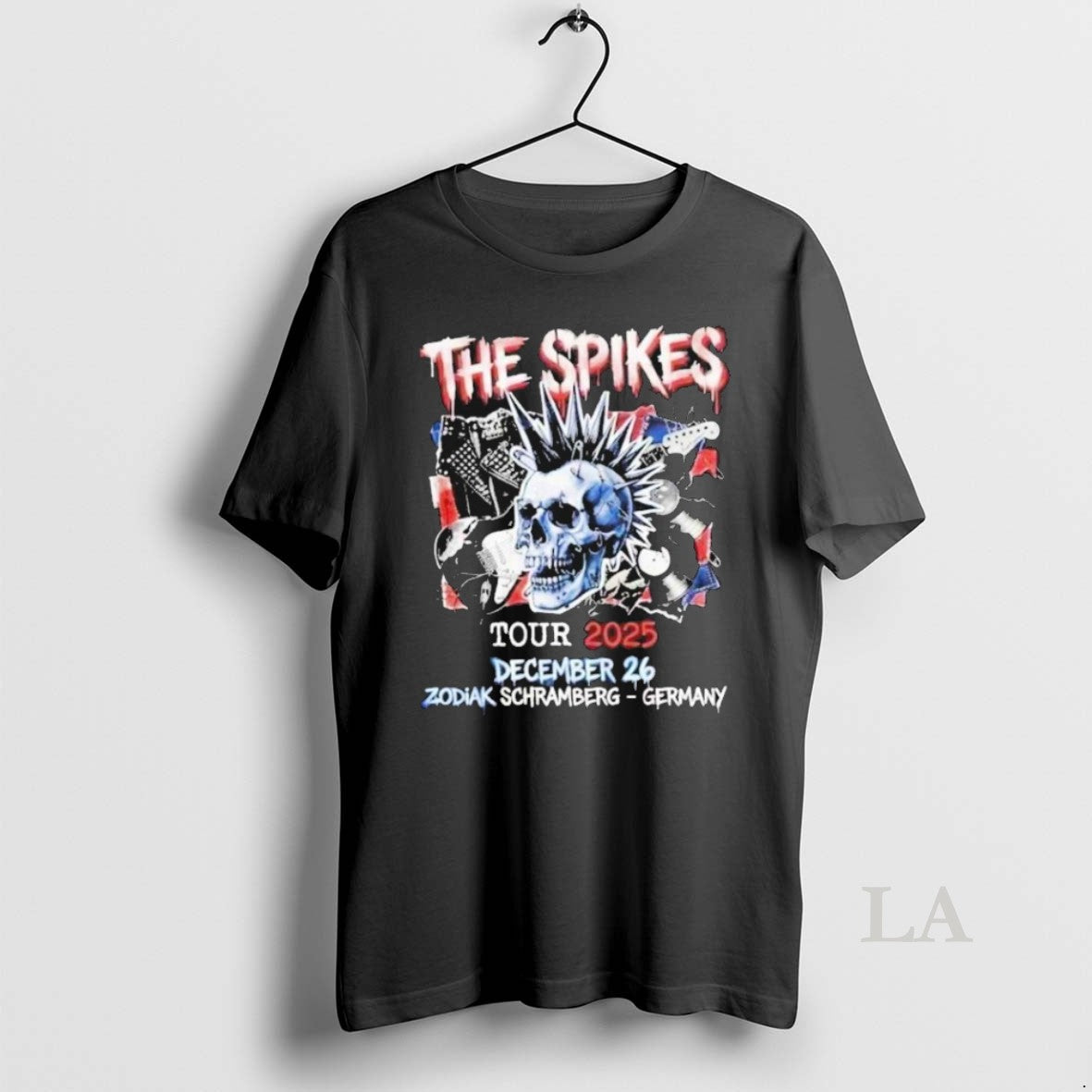 Original The Spikes Tour 2025 December 26 2025 Zodiak Schramberg Germany Skull T-Shirts, Hoodie, Sweatshirt | PodTeesHub.com