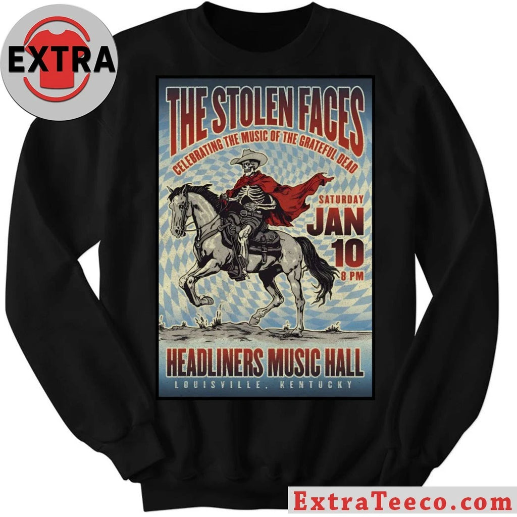 Original The Stolen Faces Jan 10 2026 At Headliners Music Hall Show Poster T-Shirt