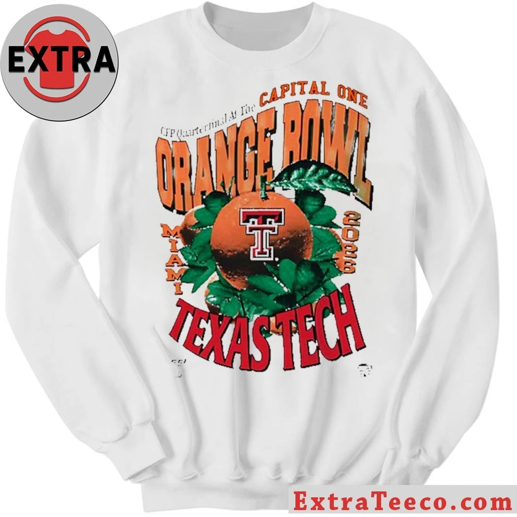 Original The Texas Tech Red Raiders will play in the CFP Quarterfinal at the Capital One Orange Bowl on January 1, 2026, where they will face the Oregon team Shirt