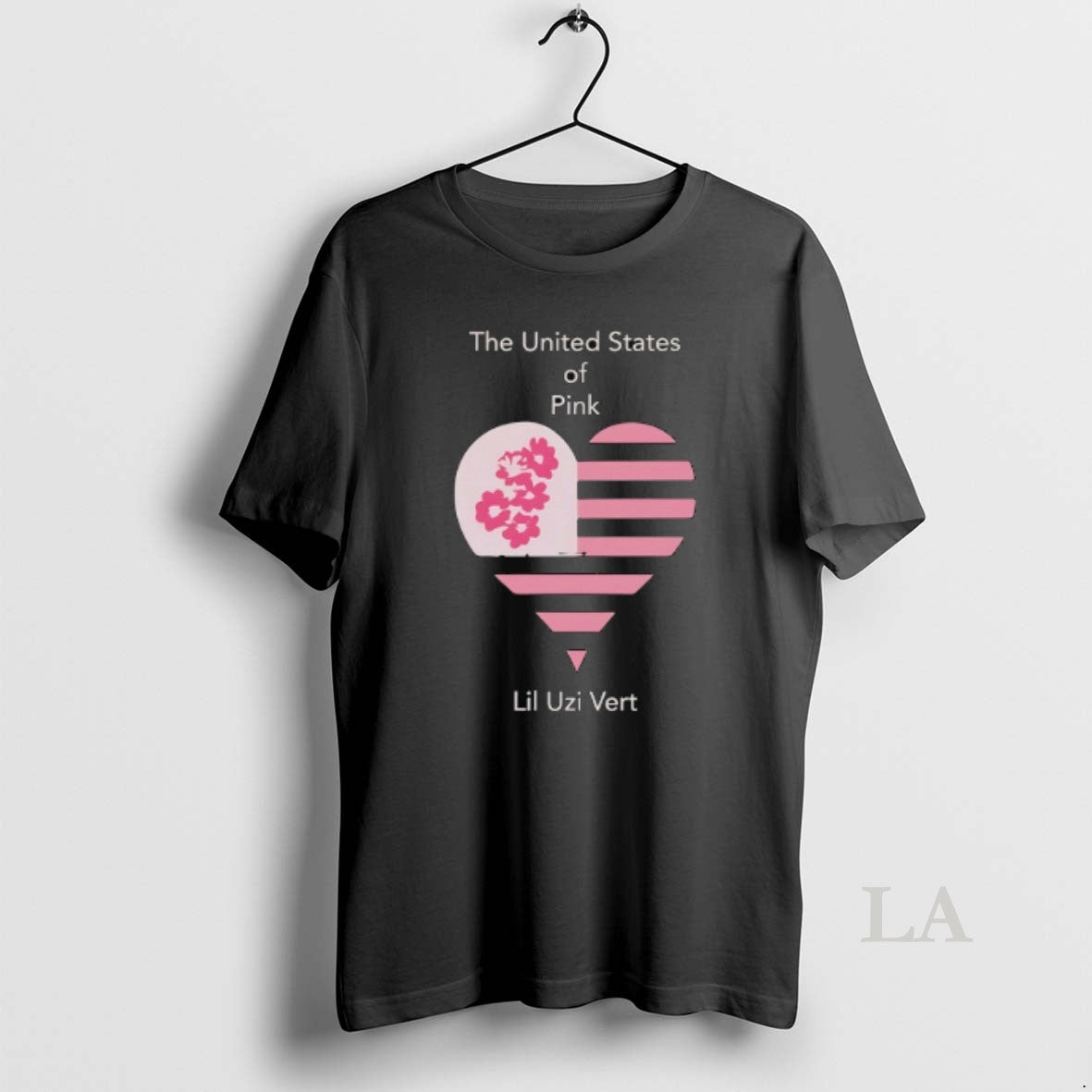 Original The United States Of Pink Lil Uzi Vert Usa Flag Heart