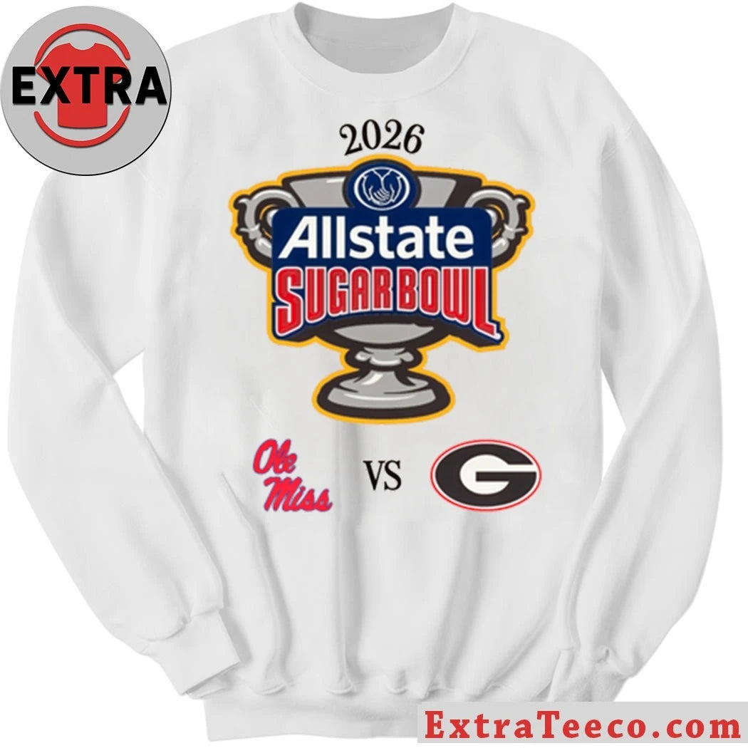 Original The upcoming Allstate Sugar Bowl 2026 college football playoff quarterfinal game will take place on January 1, 2026, at the Caesars Superdome Shirt