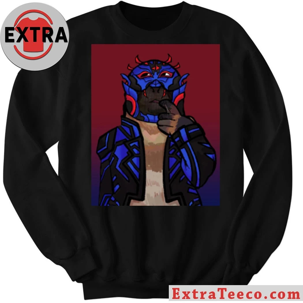Original Thinking Monkey Blue Mask Shirt