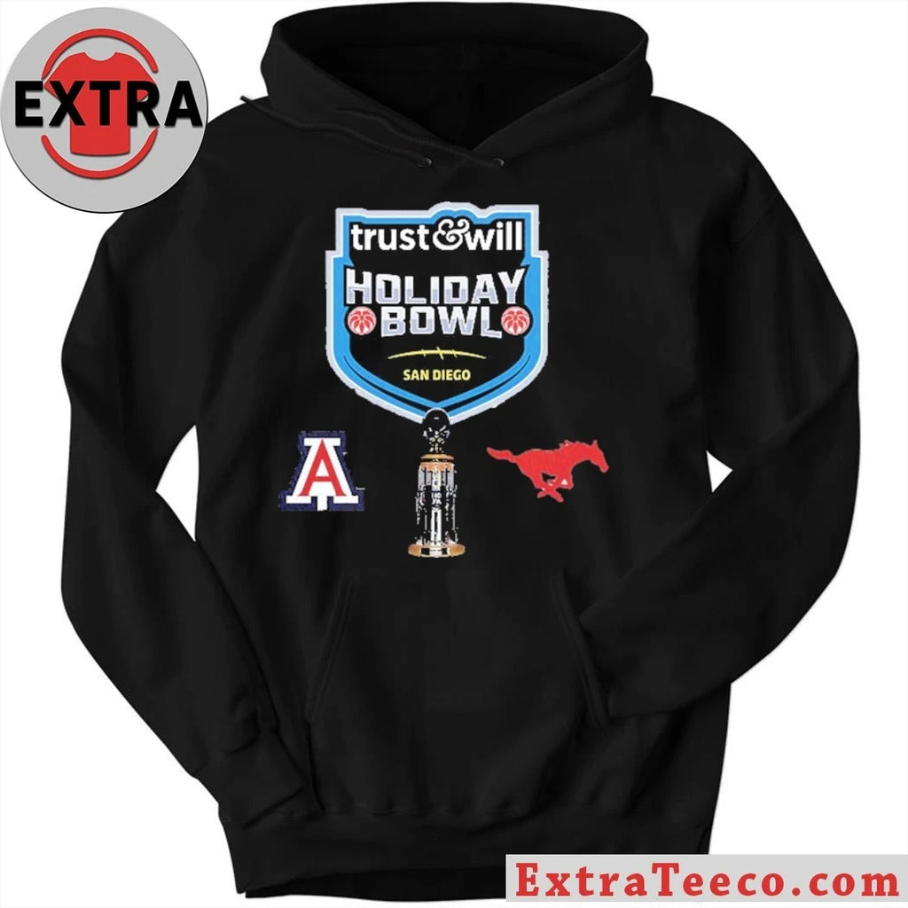 Original Trust &amp; Will Holiday Bowl Arizona Wildcats Versus SMU Mustangs Bowl Season College Football 2025 2026 Logo Shirt