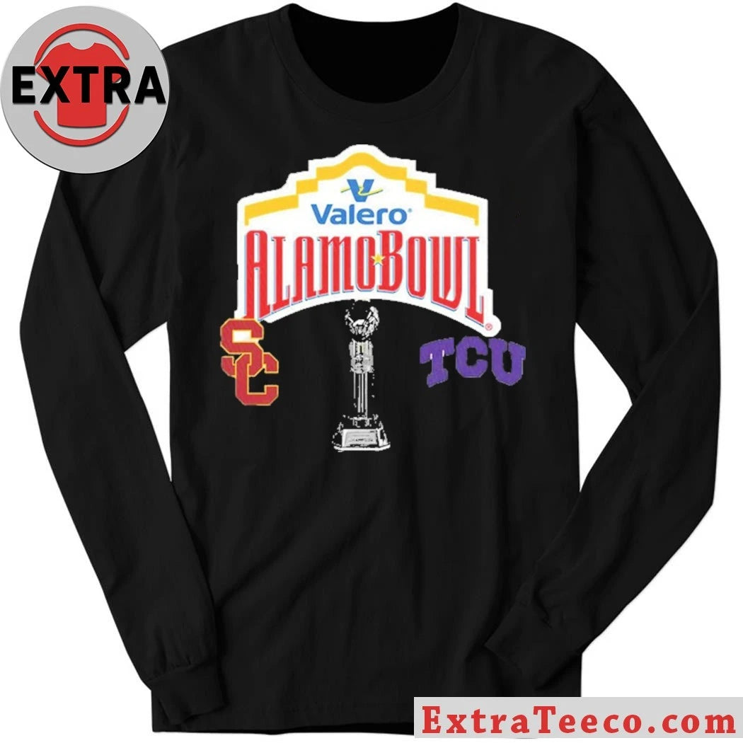 Original Valero Alamo Bowl USC Trojans Versus TCU Horned Frogs Bowl Season College Football 2025 2026 Logo Shirt