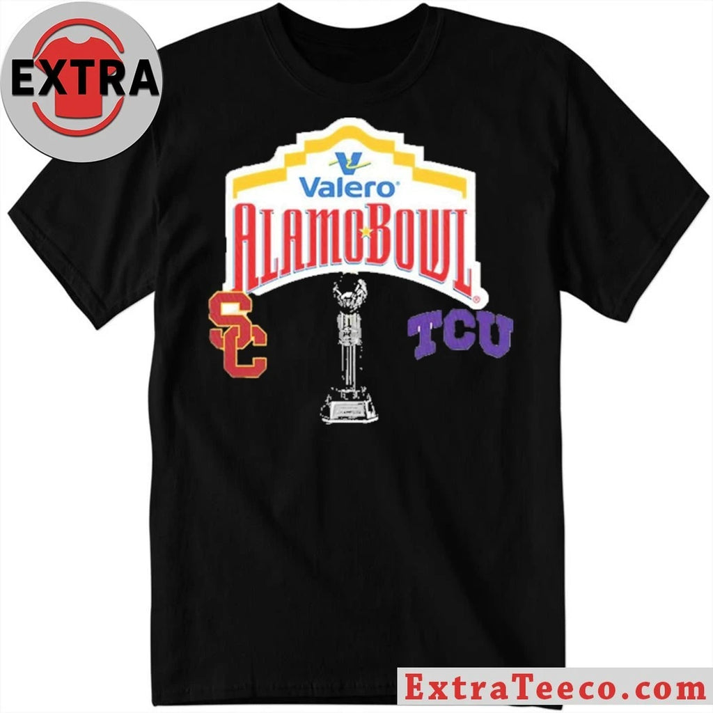 Original Valero Alamo Bowl USC Trojans Versus TCU Horned Frogs Bowl Season College Football 2025 2026 Logo Shirt