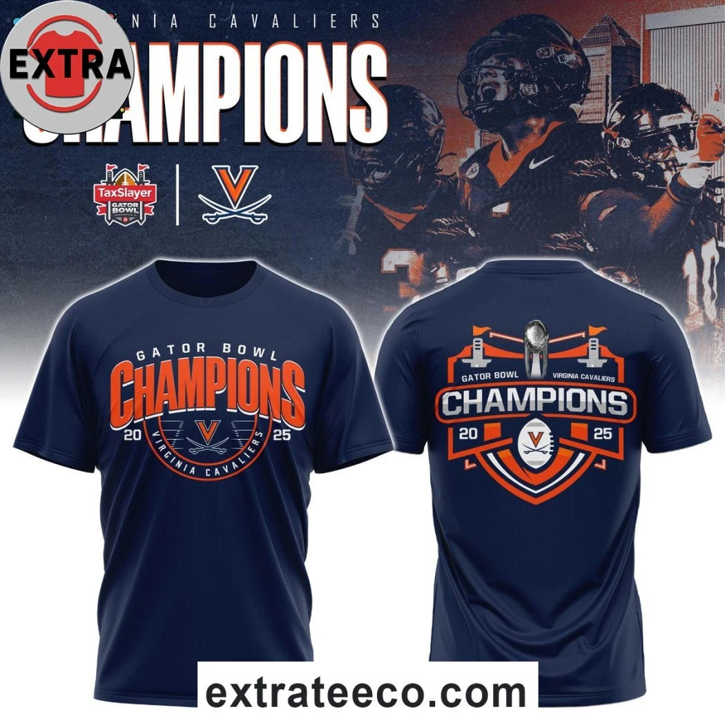 Original Virginia Cavaliers Gator Bowl Champions 2025 Logo Shirt