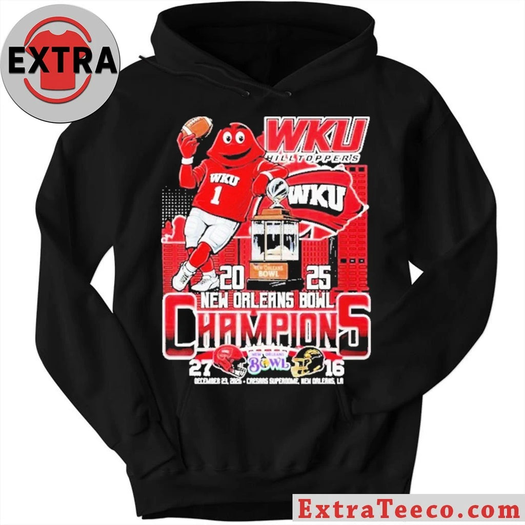 Original WKU Hilltoppers’ victory in the New Orleans Bowl on December 21, 2025, at the Caesars Superdome, New Orleans, LA Mascot Shirt