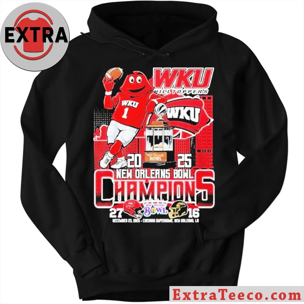 Original WKU Hilltoppers’ victory in the New Orleans Bowl on December 21, 2025, at the Caesars Superdome, New Orleans, LA Mascot Shirt
