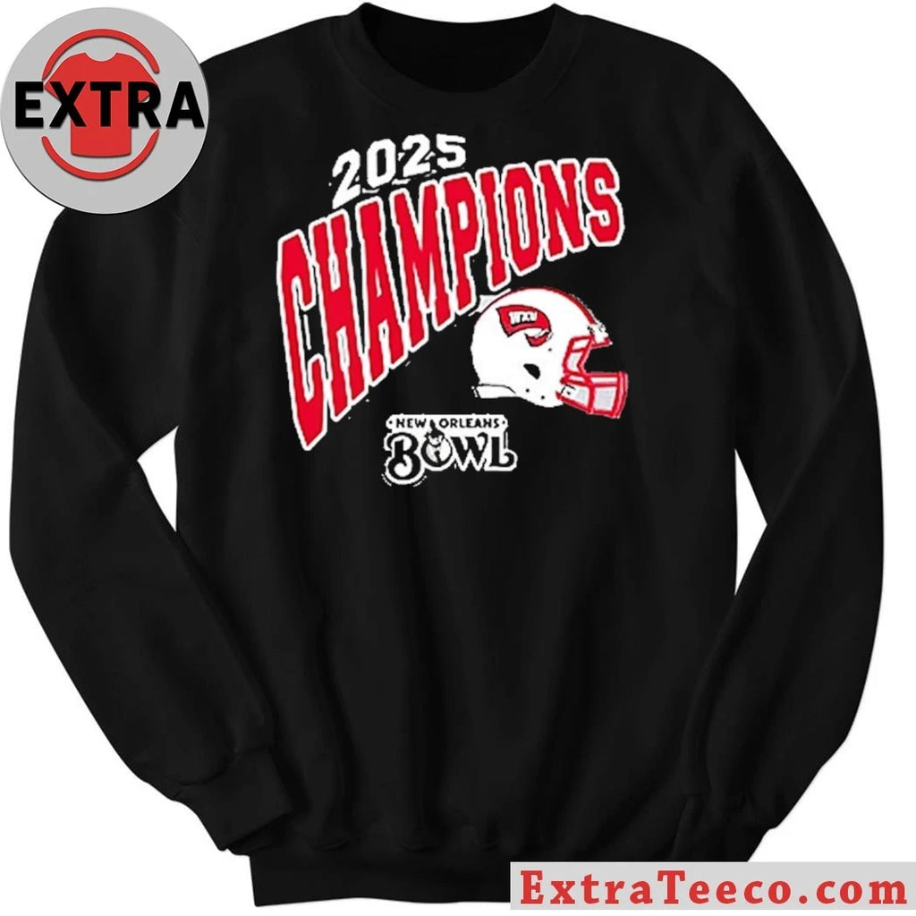 Original Western Kentucky Hilltoppers 2025 New Orleans Bowl Champions NCAA Football Logo Shirt