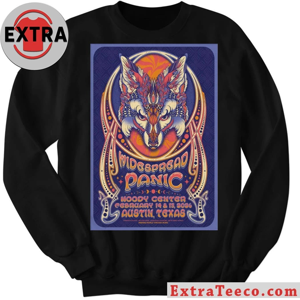 Original Widespread Panic Austin TX On Feb 14-15 2026 Tour Poster Shirt