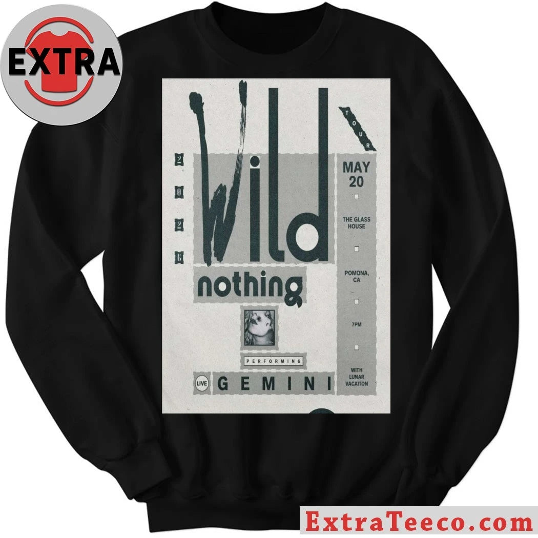 Original Wild Nothing May 20 2026 The Glass House Pomona, CA Poster Shirt